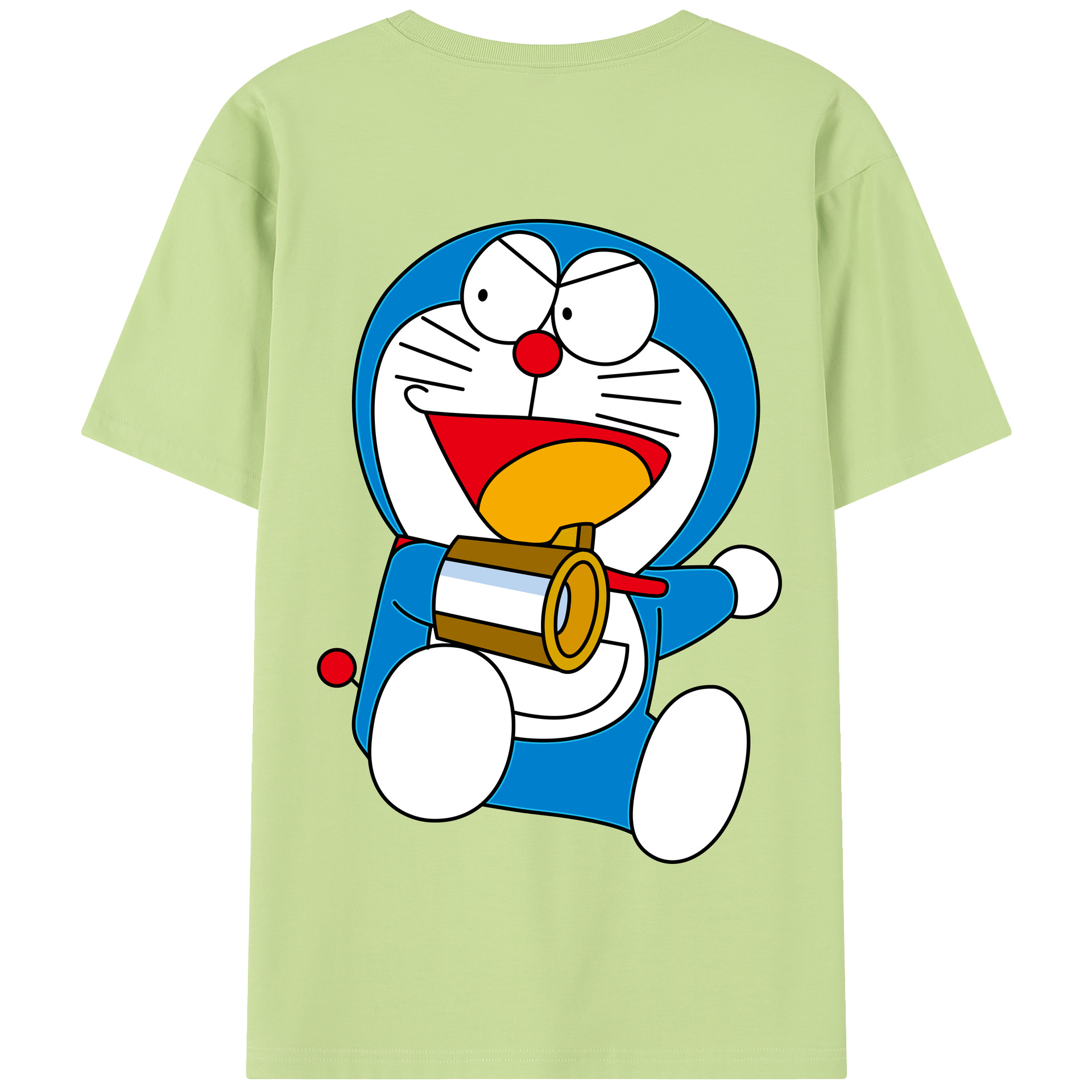 （画像用） ドラえもん Doraemon 綿100％半袖Tシャツ（背面プリント）